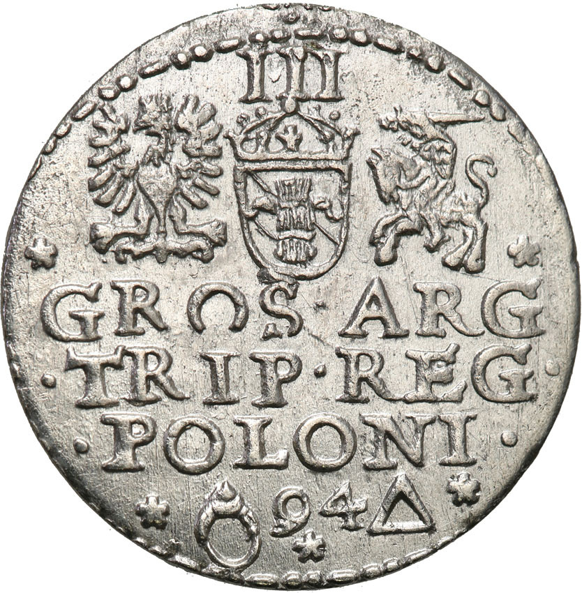 Zygmunt III Waza. Trojak (3 grosze) 1594, Malbork - Nienotowany